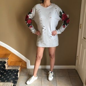 Emory park grey sweatshirt dress.